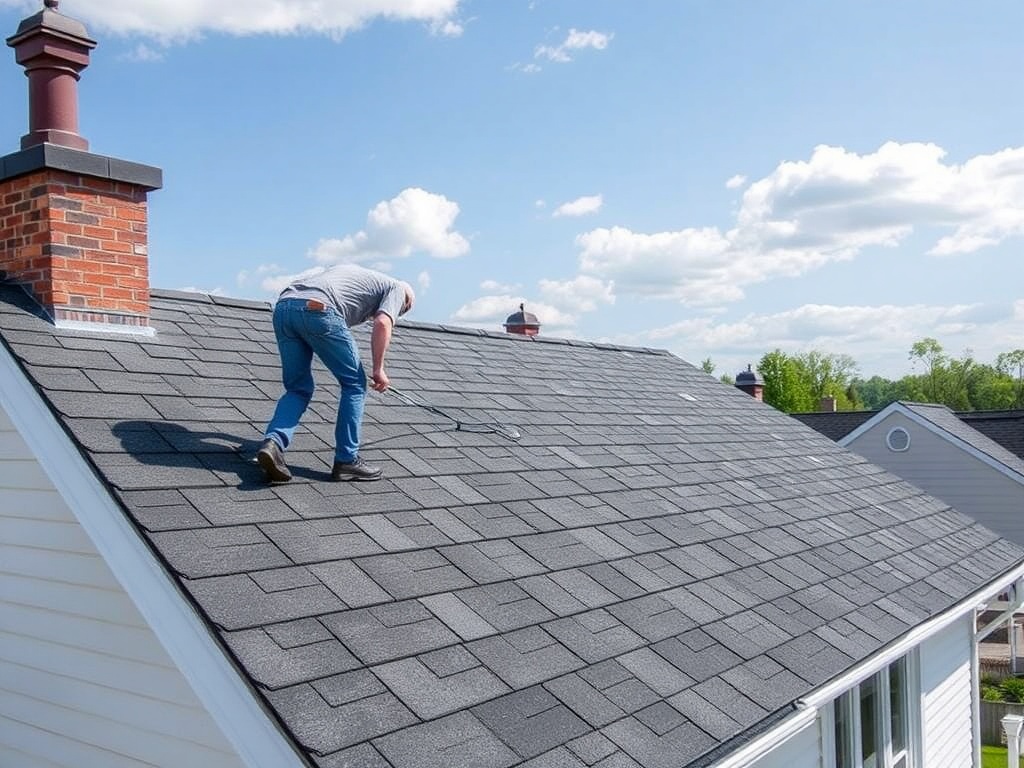 Rockaway Roofing Pros crew installing roof in Rockaway